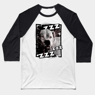 Sleeping White Boxer Baseball T-Shirt